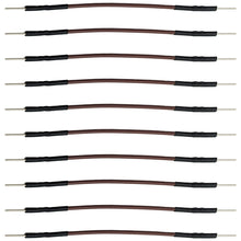 Load image into Gallery viewer, 10 Pack 2-inch Male to Male Reinforced Jumper Wire for Prototyping, Brown Color
