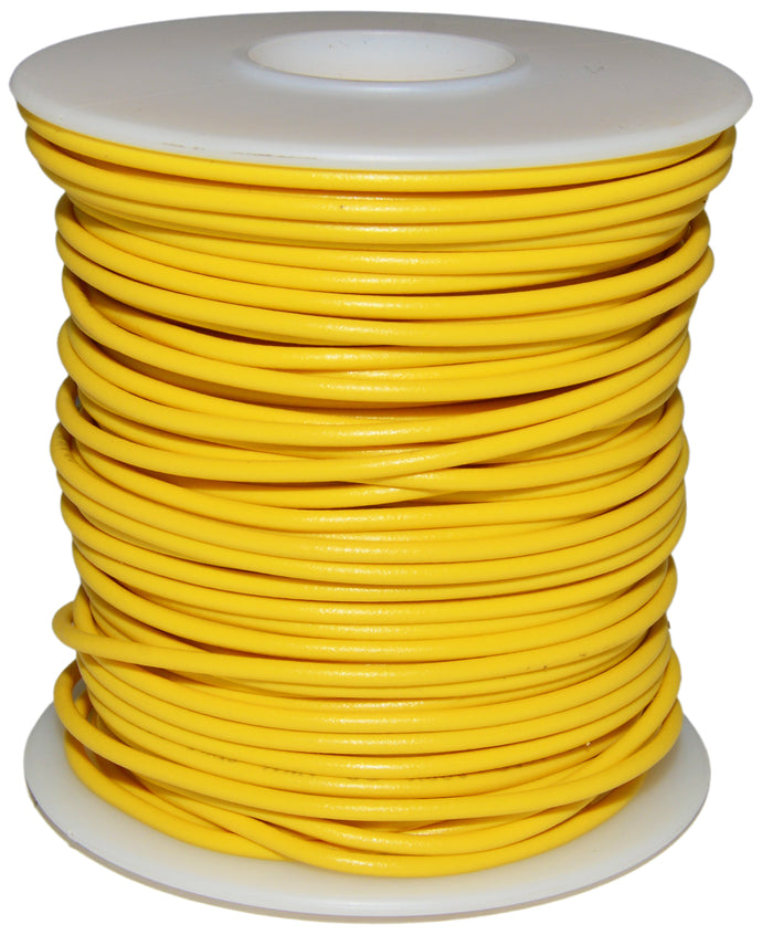 100 Feet Yellow 22 Gauge Stranded Hook-Up Wire, Tinned Copper, PVC Insulation (Shade May Vary)