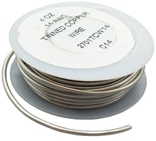 Load image into Gallery viewer, 20 Feet 14 Gauge Silver Color Tinned Copper Crafting Wire, Uninsulated
