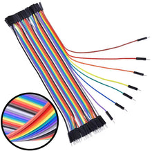 Load image into Gallery viewer, 3 Piece Set 40-Pin Dupont Jumper Cables - Male to Male, Female to Female, Male to Female
