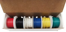Load image into Gallery viewer, Stranded 20 Gauge Hook Up Wire Kit - Includes 6 Different Color 25 Foot Spools, Tinned Copper, PVC Insulated
