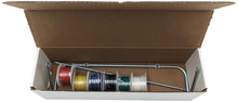 Load image into Gallery viewer, 24 Gauge Hook-Up Wire Kit, Stranded Tinned Copper Wire, Six 25 Foot Spools with Metal Spool Holder
