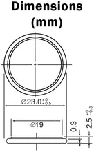 Load image into Gallery viewer, BR2325 Button Cell Battery, 3V 165 mAh, Lithium Polymer
