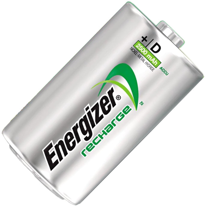 Rechargeable D Cell Battery, 2,500 mAh, NiMH (Nickel-Metal Hydride)
