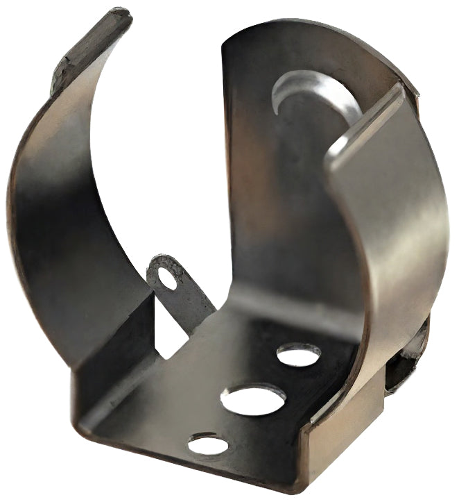 Metal AA Battery Contact Clip with Solder Lug, Measures 0.70