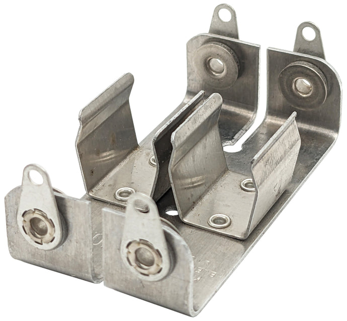 2 AA Metal Battery Holder with Solder Terminals, Measures 2.25
