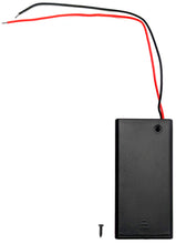 Load image into Gallery viewer, 8 Pack 9V Battery Holder with Cover, ON/OFF Switch, Red &amp; Black Wire Leads
