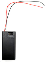 Load image into Gallery viewer, 8 Pack 9V Battery Holder with Cover, ON/OFF Switch, Red &amp; Black Wire Leads
