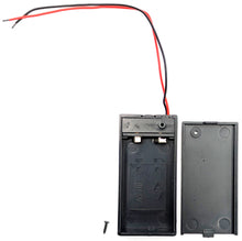 Load image into Gallery viewer, 8 Pack 9V Battery Holder with Cover, ON/OFF Switch, Red &amp; Black Wire Leads
