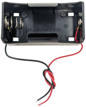 Load image into Gallery viewer, 10 Pack Single &#39;D&#39; Cell Battery Holder with Wire Leads, Plastic Case (2.71&quot; x 1.45&quot; x 1.22&quot;)
