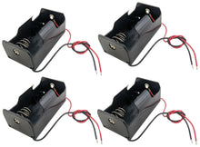 Load image into Gallery viewer, 4 Pack Single &#39;D&#39; Cell Battery Holder with Wire Leads, Plastic Case (2.71&quot; x 1.45&quot; x 1.22&quot;)
