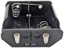Load image into Gallery viewer, 2 &#39;D&#39; Battery Holder with Solder Lugs, Plastic (2.8&quot; x 2.8&quot; x 1&quot;)
