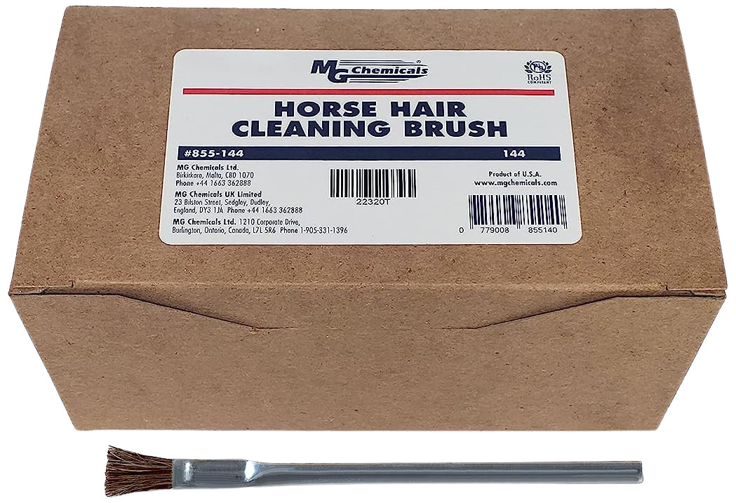 MG Chemicals Box of 144 Horse Hair Cleaning Brushes, 6