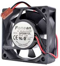 Load image into Gallery viewer, Small 12V DC Brushless Fan 60x60x20mm, 2 Wire, 31.21 CFM, Ball Bearing (DFD0612L)
