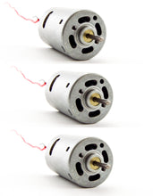 Load image into Gallery viewer, 3 Pack High Torque 9V DC Motor with Wire Leads Attached (1.48&quot; Length x 1.08&quot; Diameter)
