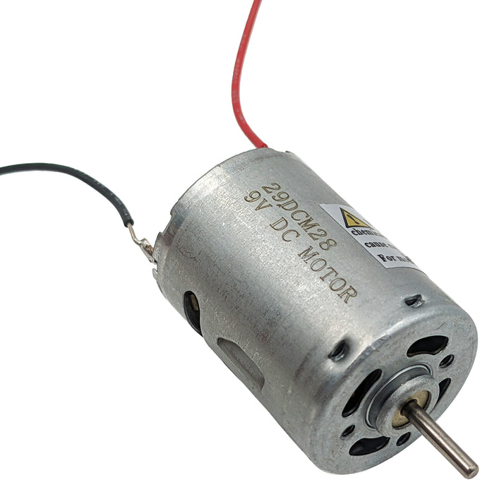 High Torque 9V DC Motor with Wire Leads Attached (1.48