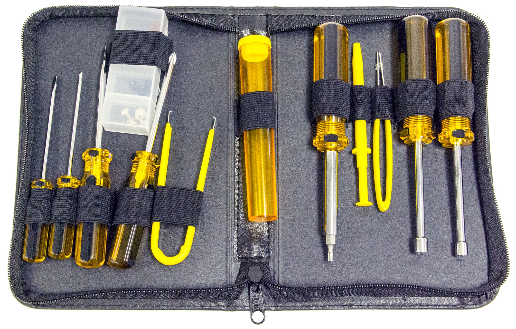 Computer Tool Kit with Case - Includes Screwdrivers, IC Extractor, Scr ...