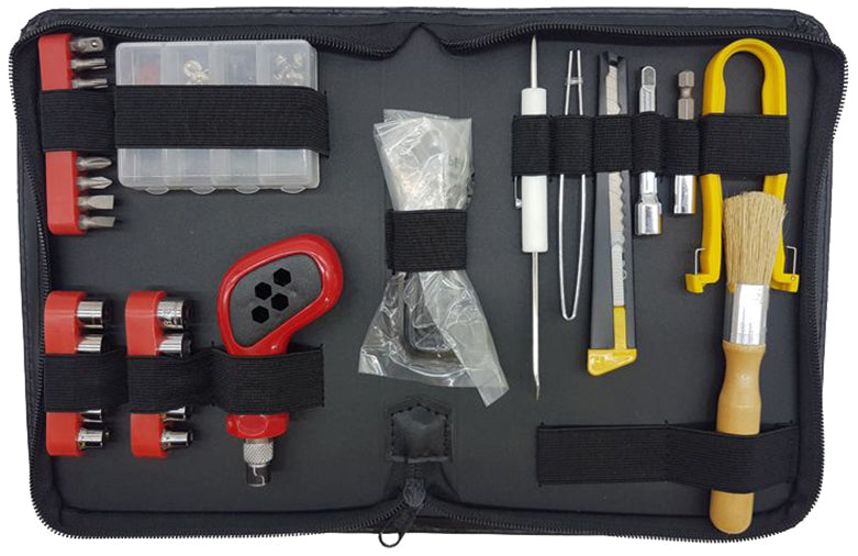 Computer Service Kit with Screwdrivers, Sockets, Tweezers, IC Extracto ...