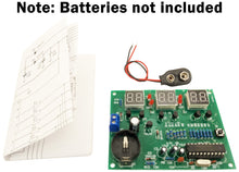 Load image into Gallery viewer, Assembled 24 Hour Digital Clock with Circuit Diagram (HH : MM : SS Display)
