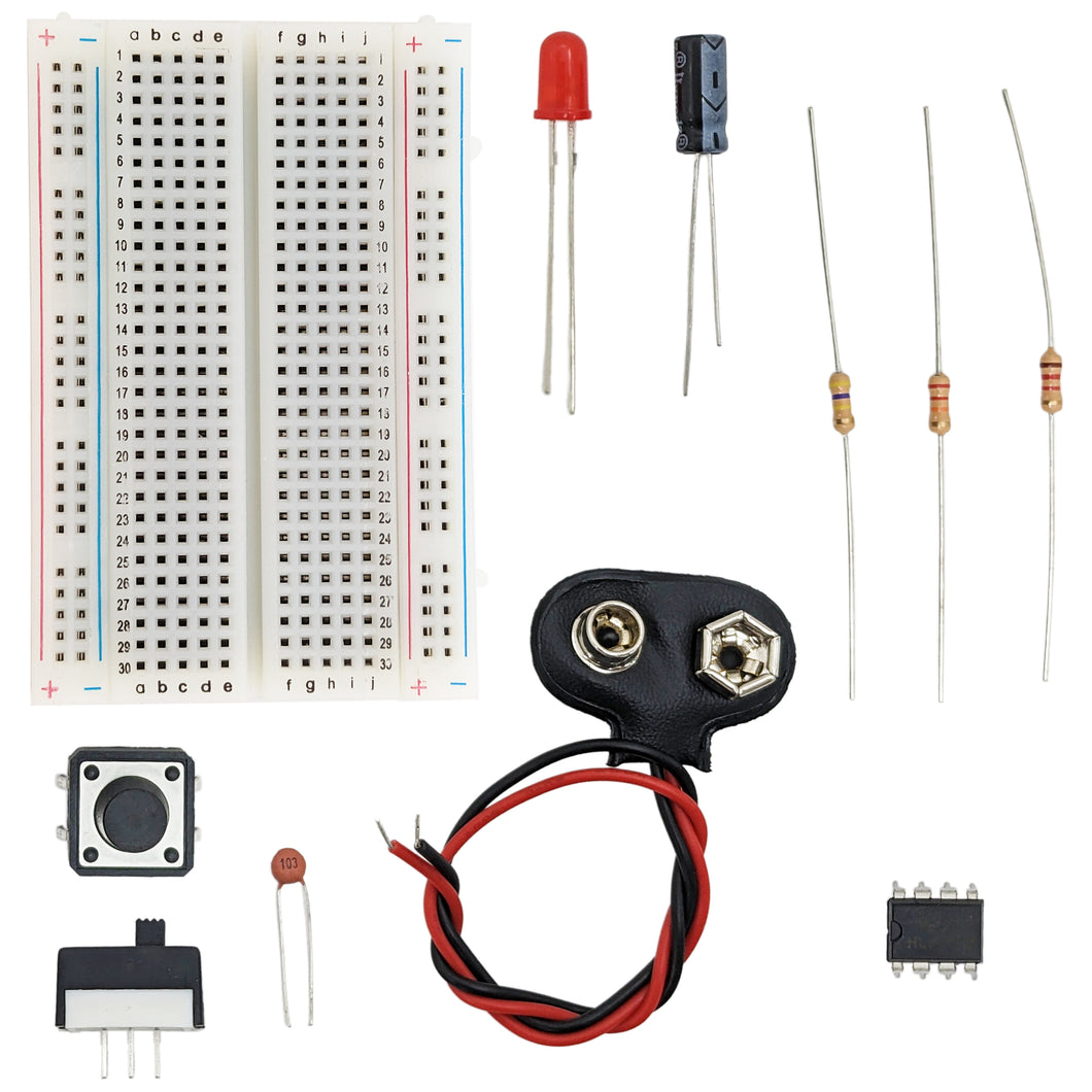 Reaction Time Tester Engineering Kit with Circuit Diagram (No Soldering Required)