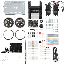 Load image into Gallery viewer, Parallax cyber:bot Robot Kit with micro:bit, No Soldering Required (32700)
