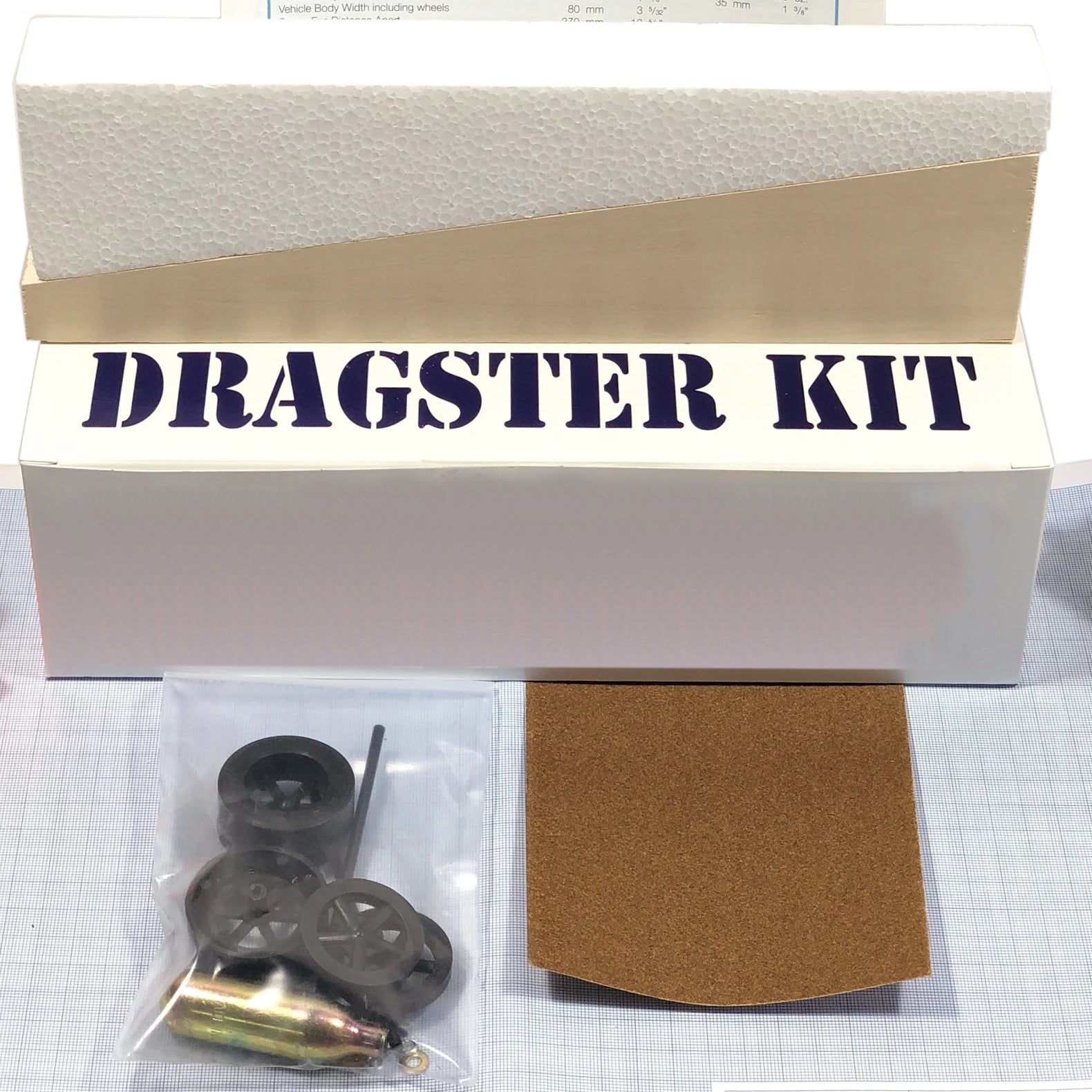 Basswood Co2 Dragster Prototype & Build Kit - Includes Instructions an ...