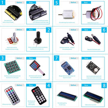 Load image into Gallery viewer, ELEGOO UNO R3 Project Most Complete Starter Kit with Tutorial Compatible with Arduino IDE (63 Items)
