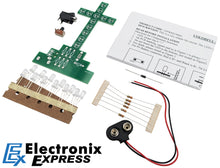 Load image into Gallery viewer, Colorful Flashing LED Cross Soldering Practice Kit (Beginner Skill Level)
