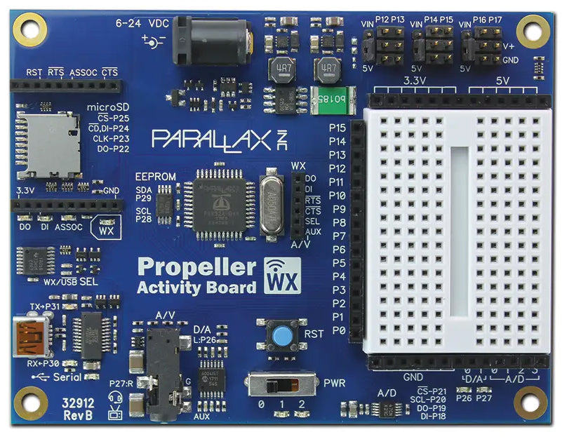 Parallax Propeller Activity Board WX (32912)