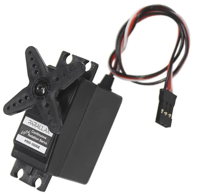 Parallax Continuous Rotation Servo, 4 to 6 VDC, Torque 38 oz-in @ 6 V (900-00008)