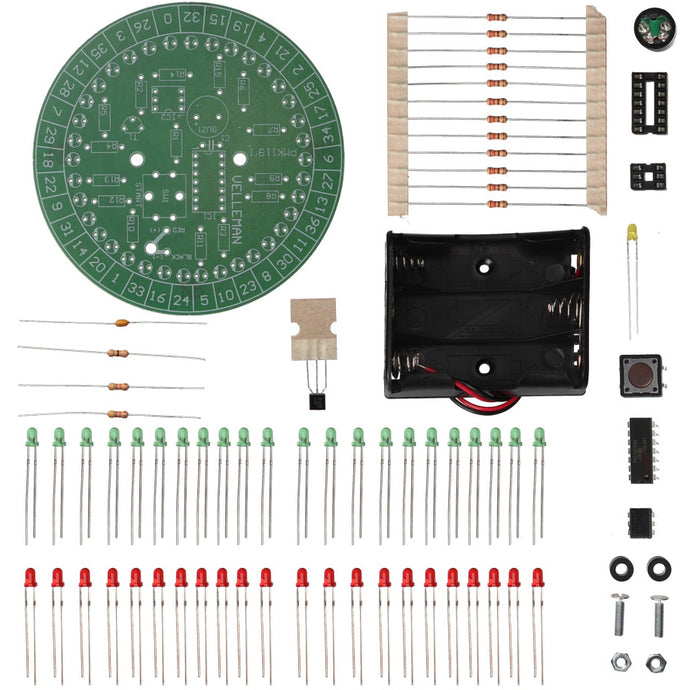 Whadda Roulette Wheel - Soldering Practice and Electrical Engineering D.I.Y. Kit (WSG119)