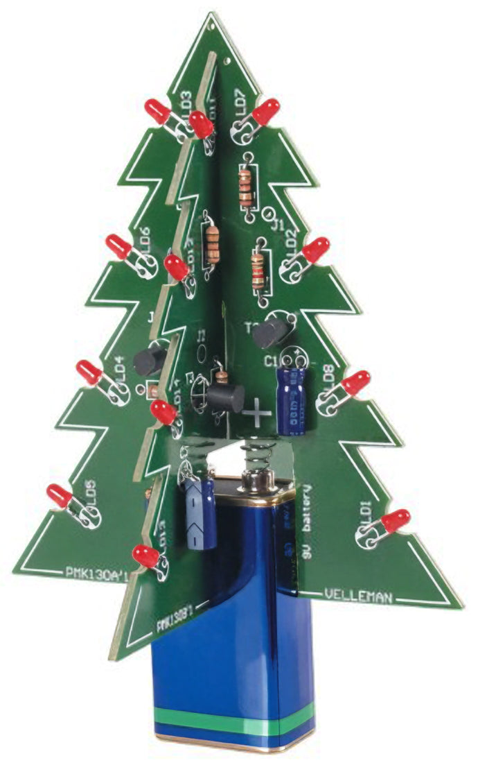 Whadda 3D Xmas Tree Intermediate Skill Level Soldering Practice Kit (WSSA130)