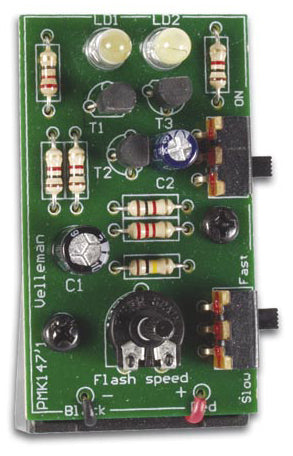 Velleman Dual White LED Stroboscope Soldering Kit (MK147)