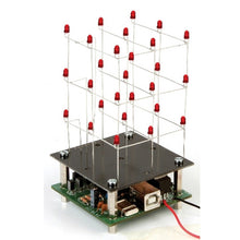 Load image into Gallery viewer, Velleman USB Programmable 3x3x3 Red LED Cube Soldering Kit (MK193)

