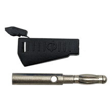Load image into Gallery viewer, Black Stackable 4mm Banana Plug Connector for Building or Repairing Test Leads - 10 Packs
