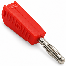 Load image into Gallery viewer, Red Stackable 4mm Banana Plug Connector
