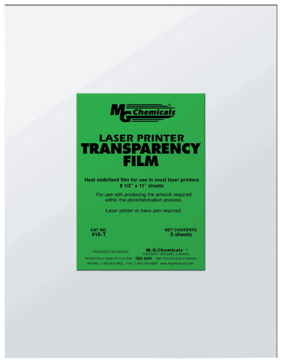 MG Chemicals PET Transparency Film Sheet, 11