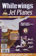 Load image into Gallery viewer, Whitewings Jet Planes, Build 6 Aircraft Model Kits (Paper and Balsa), Sonic Glider Series - Explore the Science of Flight
