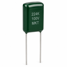 Load image into Gallery viewer, Mylar Radial Capacitor 10% 100 Volt 0.22 µF - Pack of 100

