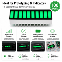 Load image into Gallery viewer, LED Bar Graph Green - Pack of 100
