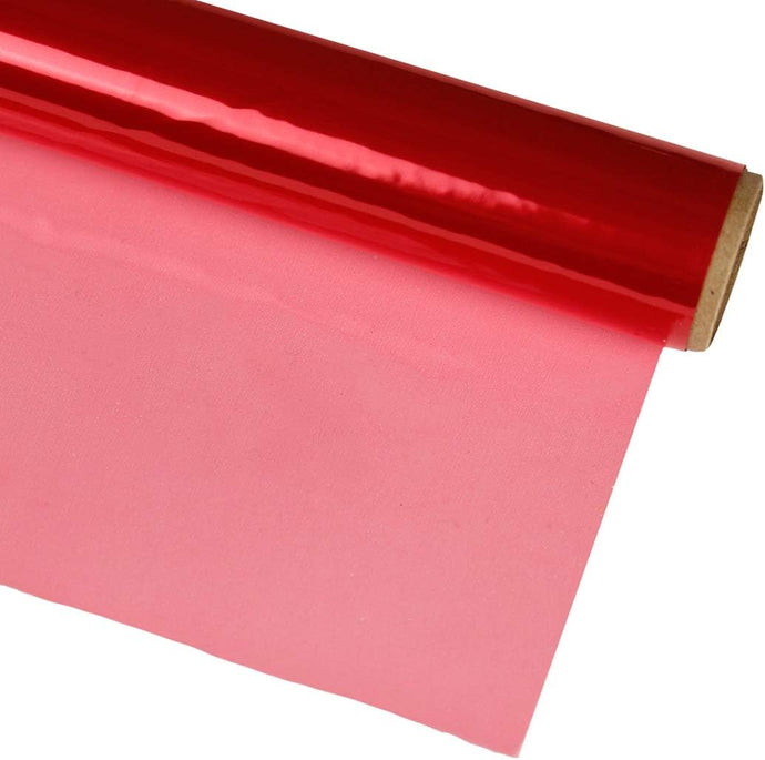 Hygloss Red Cellophane Wrap, 12½ Foot Roll, 20