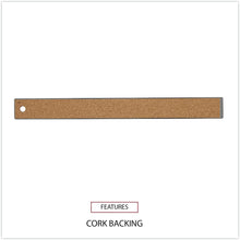 Load image into Gallery viewer, Universal 12-inch Standard/Metric Stainless Steel Ruler with Cork Back and Hanging Hole (UNV59023)
