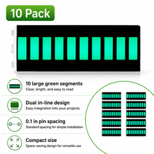 Load image into Gallery viewer, LED Bar Graph Green - Pack of 10
