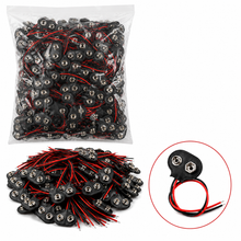 Load image into Gallery viewer, 9v Battery Snap T-Type with Wire Leads - Pack of 100
