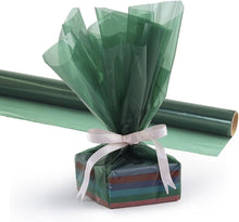 Load image into Gallery viewer, Hygloss Green Cellophane Wrap, 12½ Foot Roll, 20" Width (71503)
