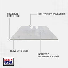Load image into Gallery viewer, Stanley 5-Pack 1992 Heavy Duty Replacement Utility Blades (11-921)
