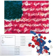 Load image into Gallery viewer, Hygloss American Flag Craft Tissue Paper Kit - Includes Enough Pieces to Craft 10 Flags - DIY US Flag Decorations - 5.5” x 8.5” Inches

