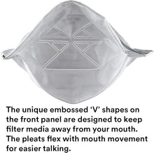 Load image into Gallery viewer, 3M N95 Respirator, VFlex Particulate Respirator, Disposable, Sweeping, Sanding, Grinding, Sawing, Bagging, Dust, 50/Box (9105)
