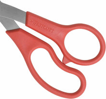 Load image into Gallery viewer, Westcott 8-inch All-Purpose Bent Scissor, Red Handle (10703)
