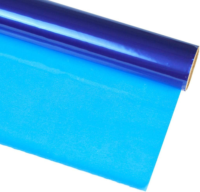 Hygloss Blue Cellophane Wrap, 12½ Foot Roll, 20